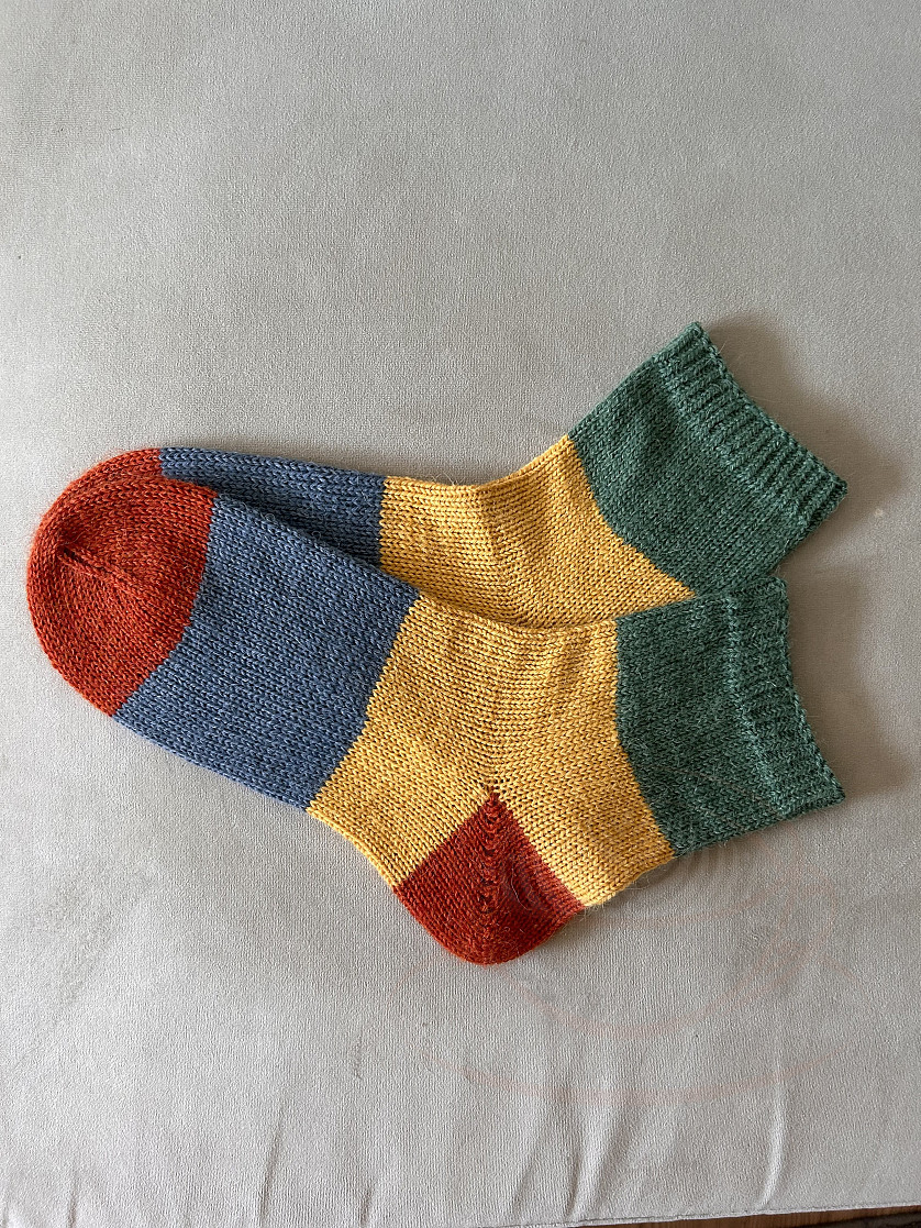 Coloured knitted socks изображение 4